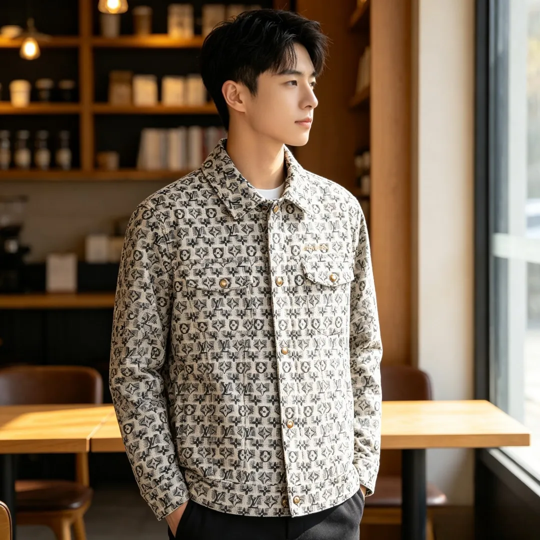 Louis Vuitton/Louis Vuitton all-over embroidered old flower lapel jacket